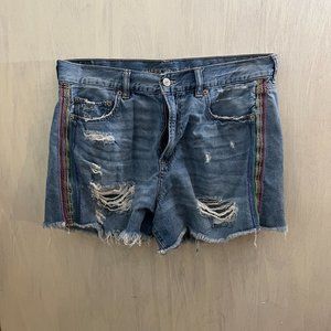 Vintage American Eagle pride jean shorts